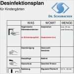 Hygieneplan Gastronomie Vorlage Fabelhaft Desinfektionsplan Kindertagesstätte Dr Schumacher Produkte