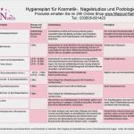 Hygieneplan Vorlage Word Fabelhaft Hygiene Plan Für Kosmetik Fußpflege Und Nagelstudios