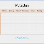 Hygieneplan Vorlage Word Luxus Putzplan Wochenplan Mit Aufgaben