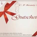 Illustrator Gutschein Vorlage Wunderbar C P Beauty Salon Gutschein