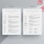 Illustrator Visitenkarte Vorlage Wunderbar Resume Template 4 Page Cv Template Cover Letter for Ms
