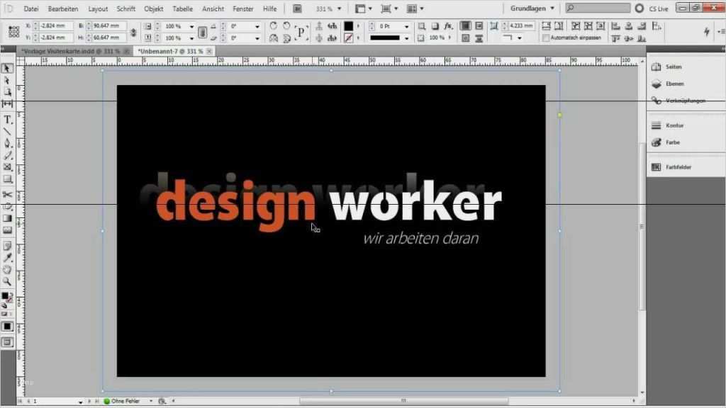 Illustrator Vorlage Erstellen Wunderbar Visitenkarte In Indesign Erstellen [tutorial Vorlage] Teil