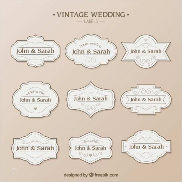 Illustrator Vorlagen Kostenlos Inspiration Plantilla De Etiquetas Para Boda