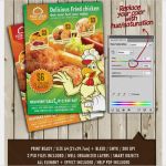 Imbiss Flyer Vorlage Fabelhaft Imbiss Flyer Vorlage Fast Food Speisekarten Flyer