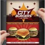 Imbiss Flyer Vorlage Gut Imbiss Hamburger Restaurant Fast Food Flyer