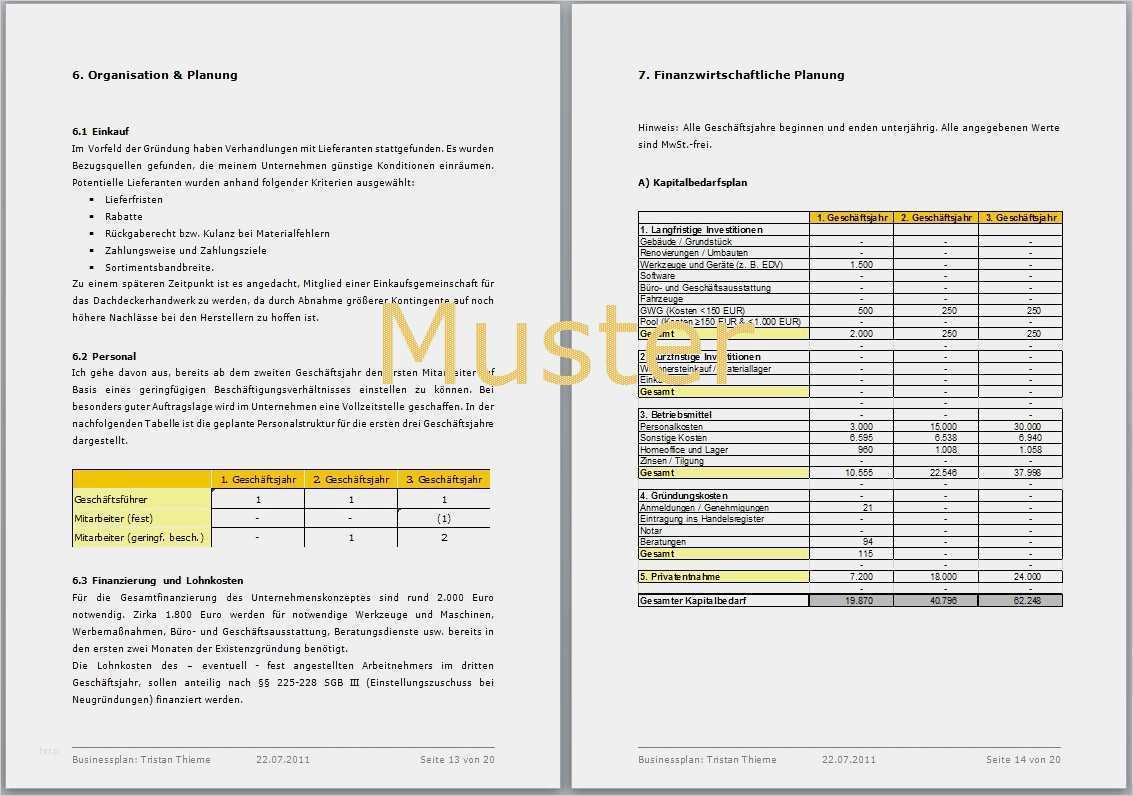 Imbiss Konzept Vorlage Süß Büroservice Businessplan Vorlage