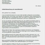 Immobilienmakler Vorlagen Schönste Bewerbung Immobilienwirt Berufseinsteiger sofort