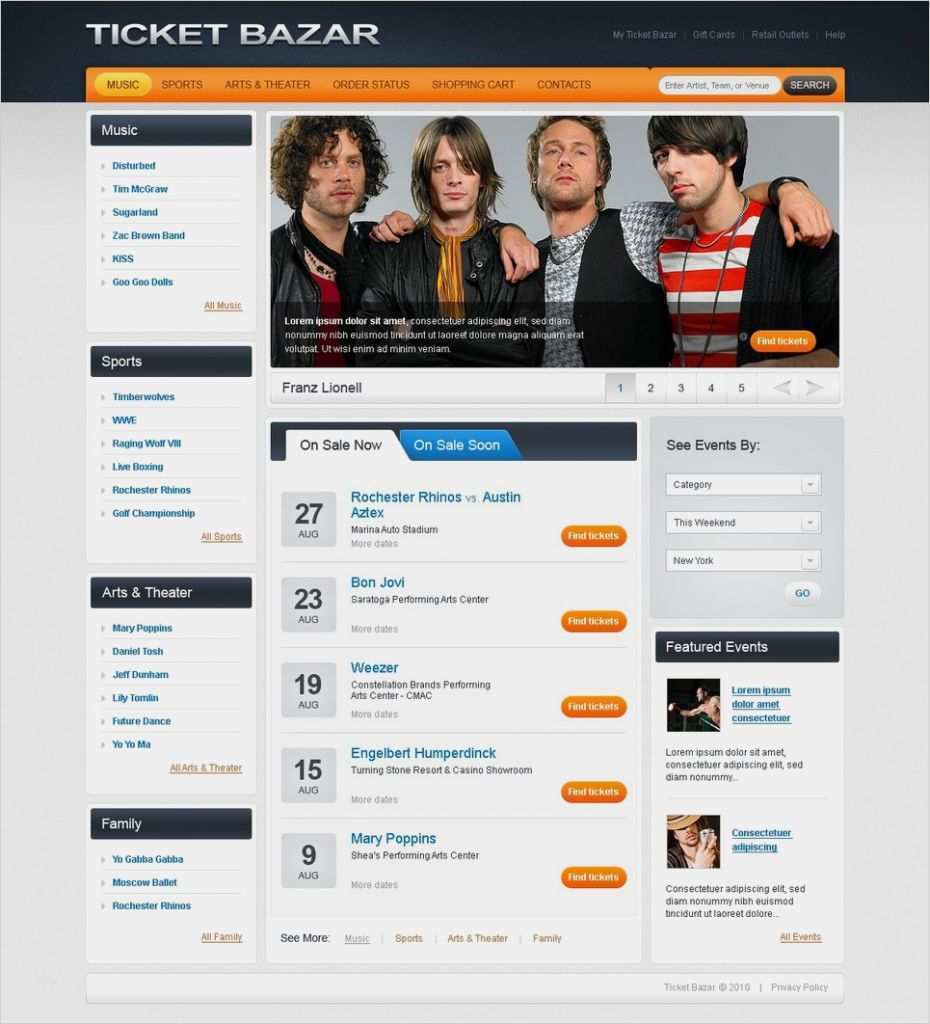 Impressum Für Website Vorlage Süß Psd Vorlage Für Eintrittskarten Website