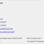 Impressum Vorlagen Homepage Schön Musterimpressum Für Eine Gmbh Günstiger Download