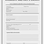 Incident Report Vorlage Luxus Wonderful Behavior Based Safety Observation form Tg49