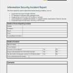 Incident Report Vorlage Schön It Security Incident Report Template Beste Incident Report