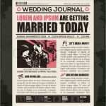 Indesign Einladung Vorlage Erstaunlich Zeitung Hochzeit Einladung Design Vorlage