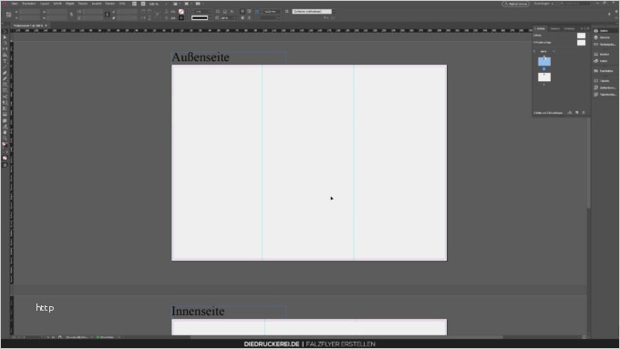 InDesign Tutorial Sechsseitiger Falzflyer in DIN lang tutorial falzflyer din lang