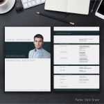 Indesign Vorlage Bewerbung Erstaunlich Unsere Bewerbungsvorlage &quot;business&quot; In Der Farbe Dark