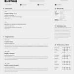 Indesign Vorlage Lebenslauf Kostenlos Elegant Single Page Resume Template On Behance