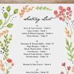 Inkontinenz Vorlagen Auf Rezept Wunderbar Printable Sitzordnung Watercolor Flowers – E Mpers