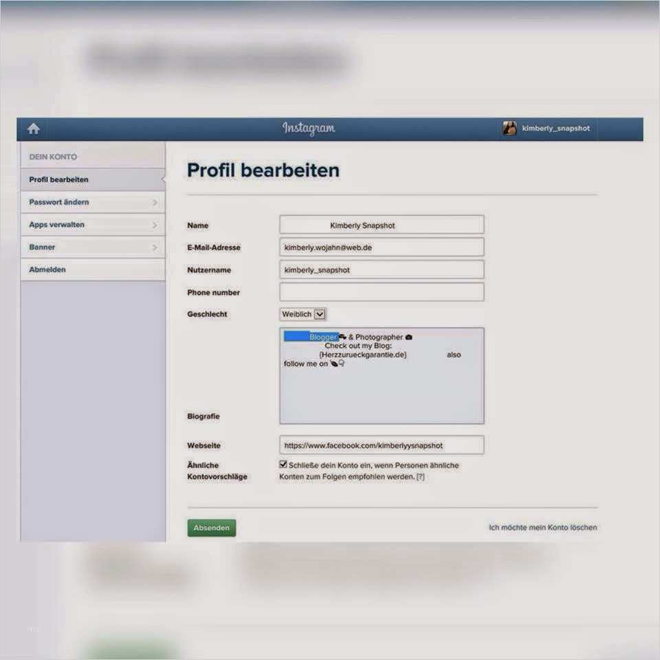 Instagram Bildbeschreibung Vorlage Genial Herzzurueckgarantie Wie Zentriere Ich Meine Biographie