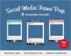 Instagram Vorlage Photoshop Einzigartig social Media Instagram Style Prop Frame Templates