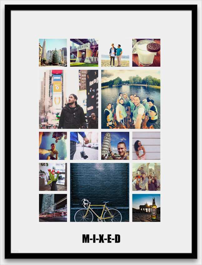 Instagram Vorlage Photoshop Neu Berühmt Vorlage Fotocollage Zeitgenössisch