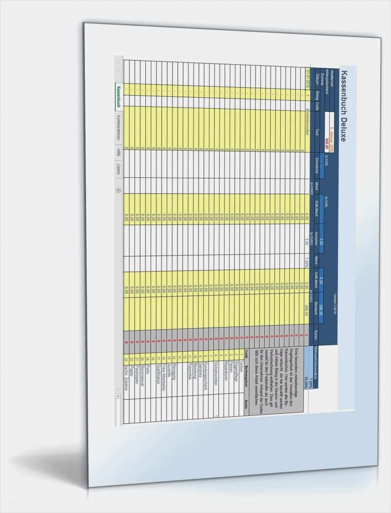 Interaktive Bewerbung Vorlagen Erstaunlich Kassenbuch Deluxe