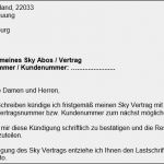 Internet Abo Kündigen Vorlage Wunderbar Sky Kündigen – Abo Kündigungsschreiben Für Word