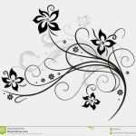 Internetseiten Design Vorlagen Schönste Schwarze Blumen Florenelement Vektor Abbildung