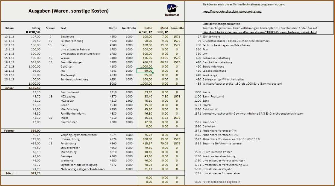 Inventarliste Hauskauf Vorlage Erstaunlich 10 Einfache Buchhaltung Excel Vorlage Vorlagen123