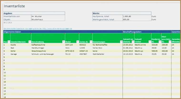 Inventarliste Hauskauf Vorlage Schönste 19 Lagerverwaltung Excel Vorlage Gratis Vorlagen123