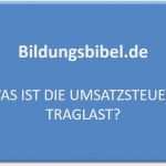 Inventur Vorlage Einzelhandel Einzigartig Was ist Umsatzsteuer Traglast Bildungsbibel