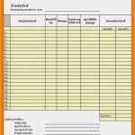 Inventur Vorlage Excel Kostenlos Schönste Inventur Excel Vorlage – De Excel