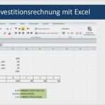 Investitionsrechnung Excel Vorlage Wunderbar Investitionsrechnung Elisabeth Mehrmann