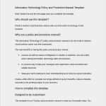 It Betriebshandbuch Vorlage Beste 25 top Policy and Procedures Templates Design Resume