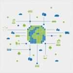 It Infrastruktur Konzept Vorlage Hübsch Digitale Und Grünen Eco Friendly Welt Globale