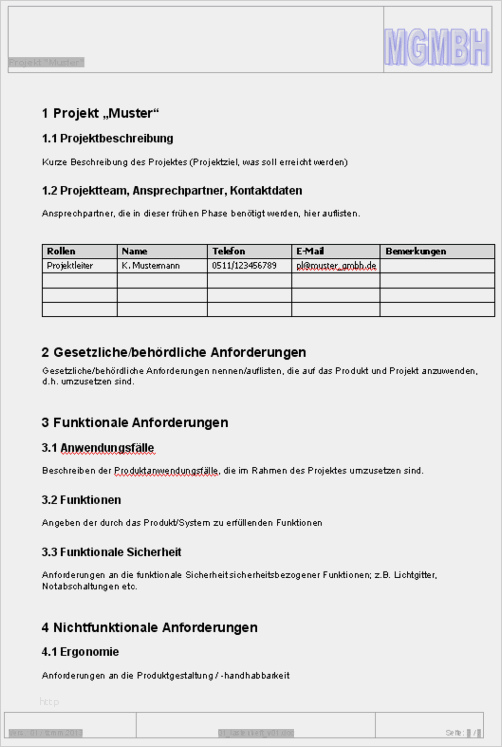 It Lastenheft Vorlage Schön Dokumentensatz &quot;produktentwicklung&quot; Qmt Ingenieurbüro