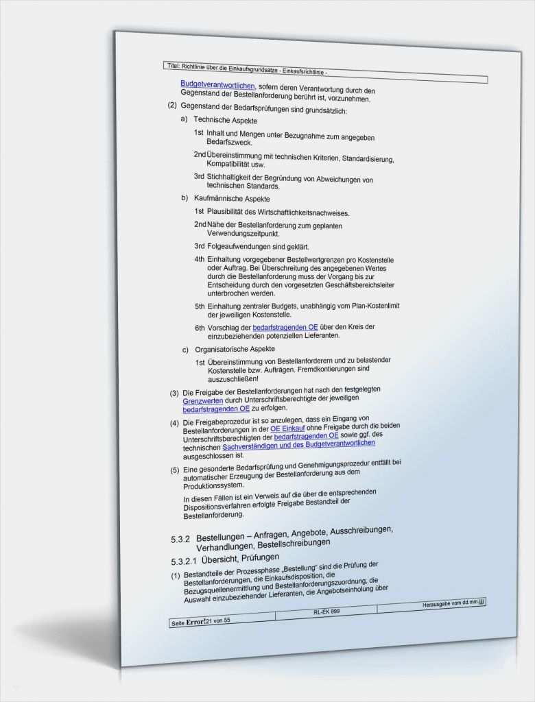 It Richtlinien Vorlage Wunderbar Richtlinien über Einkaufsgrundsätze Vorlage Zum Download