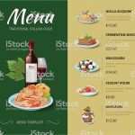 Italienische Speisekarte Vorlage Beste Italienische Küche Restaurantspeisekarte