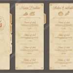 Italienische Speisekarte Vorlage Großartig Jahrgang Vektor Speisekarte Vorlage — Stockvektor