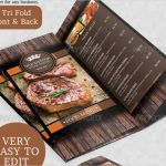 Italienische Speisekarte Vorlage Wunderbar Rustic Rustikaler Grill Steakhouse Flyer Mit Menükarte
