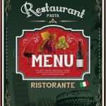 Italienische Speisekarte Vorlage Wunderbar Vintage Italienische Speisekarte Und Plakatgestaltung