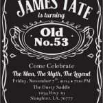 Jack Daniels Etikett Vorlage Großartig Printable Jack Birthday Party Invitation
