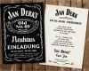 Jack Daniels Etikett Vorlage Hübsch Einladungskarte Whiskey Jack