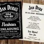 Jack Daniels Etikett Vorlage Hübsch Einladungskarte Whiskey Jack