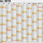 Jahresplaner 2019 Vorlage Einzigartig Kalender 2019 Zum Ausdrucken Als Pdf 16 Vorlagen Kostenlos
