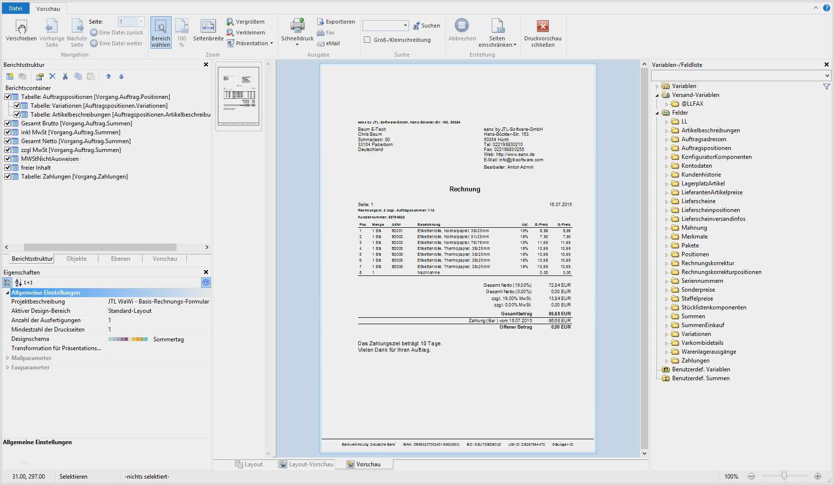 Jtl Wawi Vorlagen Editor Wunderbar Kategorie Jtl Wawi Einstellungen Vorlagenverwaltung
