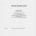 Jura Hausarbeit Vorlage Word Neu Das Deckblatt Für Bachelorarbeit Worauf Muss Man Achten
