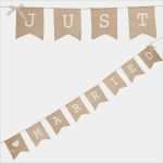 Just Married Girlande Vorlage Elegant Girlande "leinen Wimpel Kette Just Married" Aus Leinen