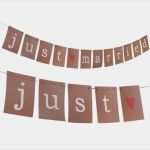 Just Married Girlande Vorlage Erstaunlich Girlande Just Married Kraft Natur