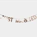 Just Married Girlande Vorlage Erstaunlich Girlande Just Married Rosegold