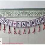Just Married Girlande Vorlage Erstaunlich Hochzeitsgirlanden Just Married Girlande Hochzeitsdeko