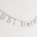 Just Married Girlande Vorlage Erstaunlich Just Married Girlande Silber Glitter Fräulein K Sagt Ja